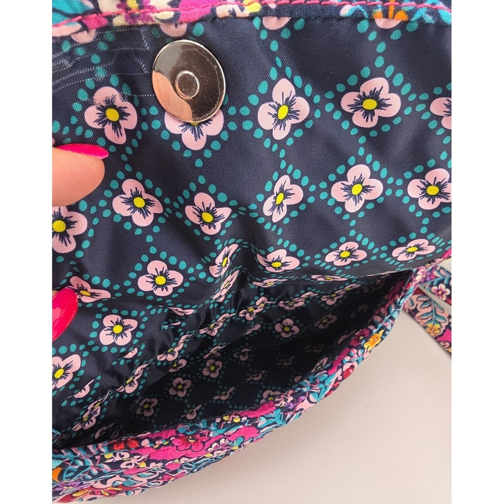 Vera Bradley Carson Mini Shoulder Bag Crossbody Purse - Kaleidoscope Pink - Picture 10 of 11